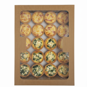 Box mini quiche