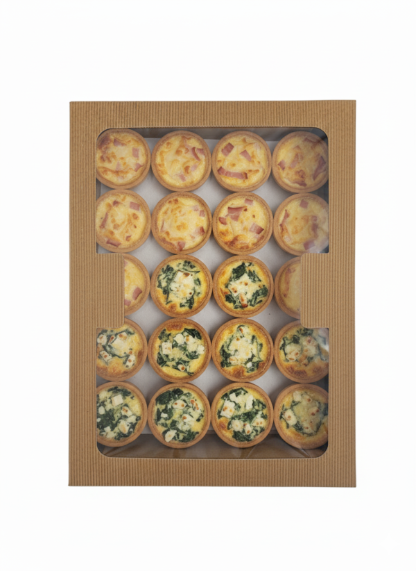 Box mini quiche
