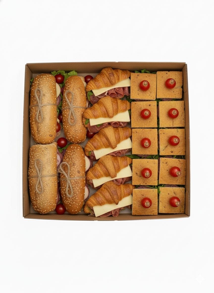 Box śniadaniowy słony mix kanapek - obrazek 2